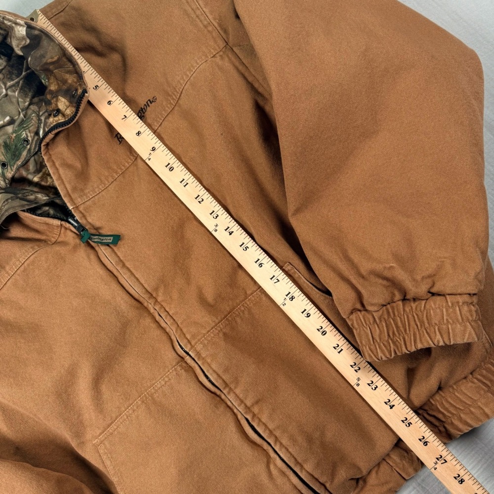 Y2k Remington Mens XL Reversible‎ Jacket Brown Duck Canvas Realtree Camo Hunting - Picture 7 of 9